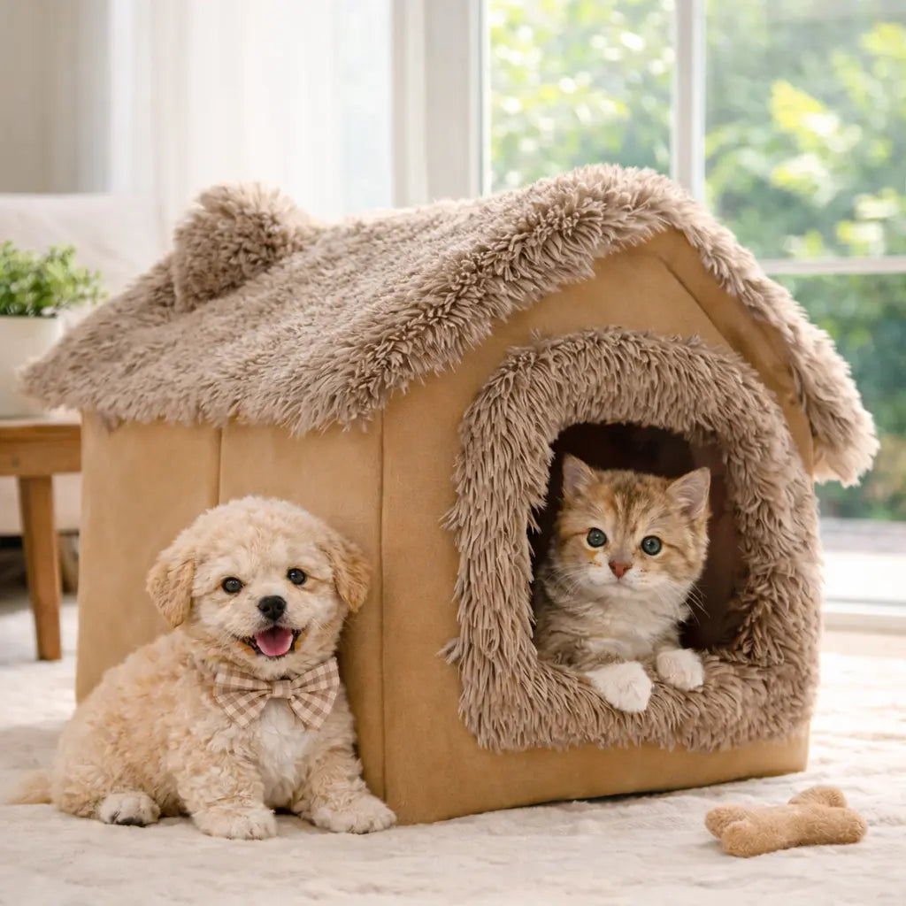 Soft Plush Dog House 