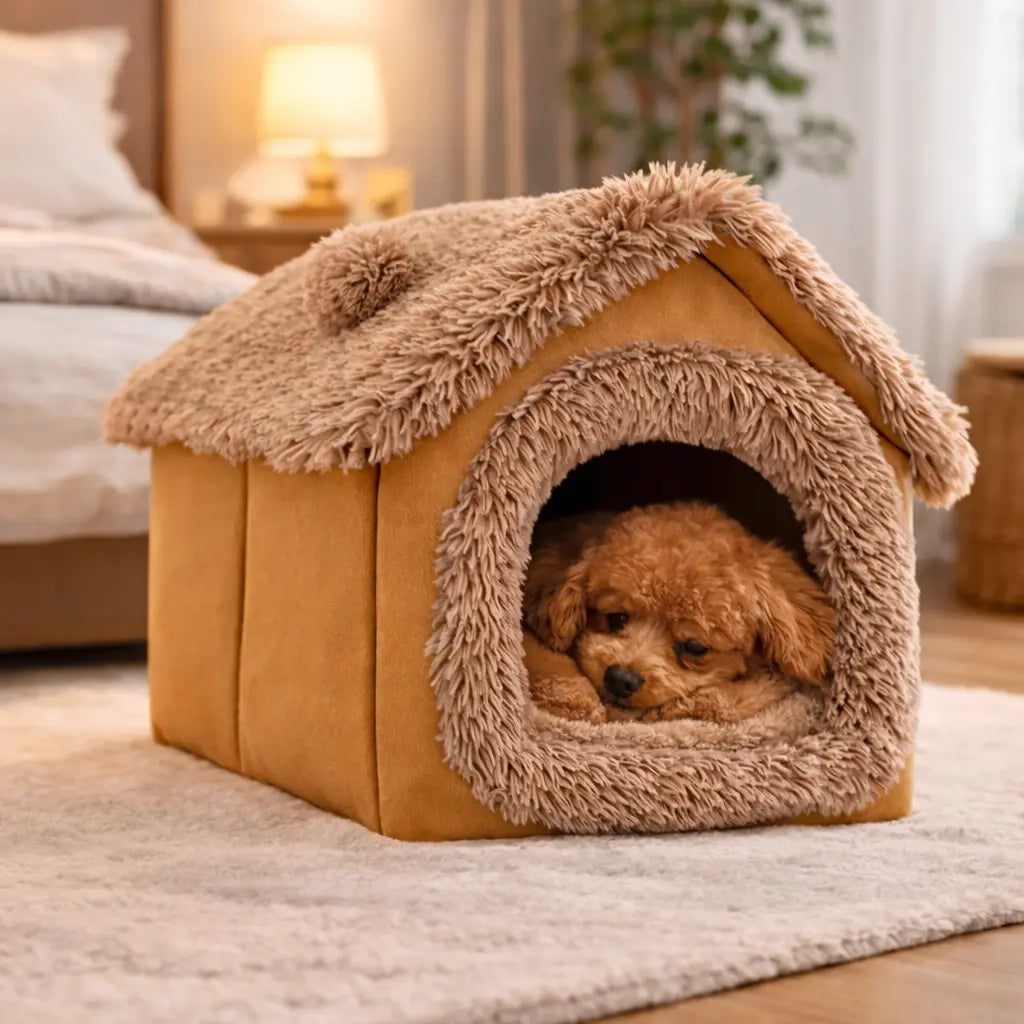 Soft Plush Dog House 
