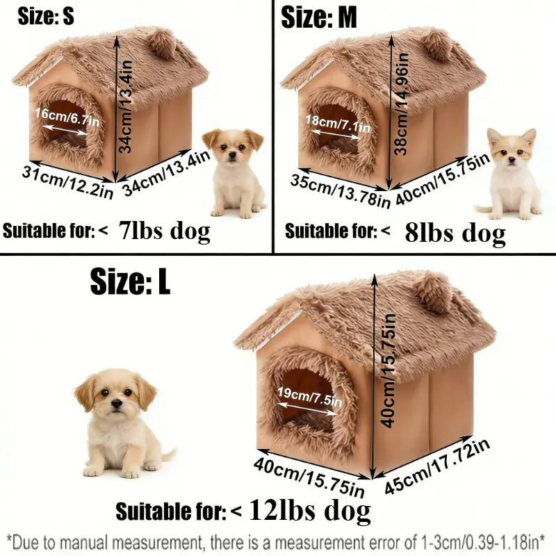 Soft Plush Dog House 